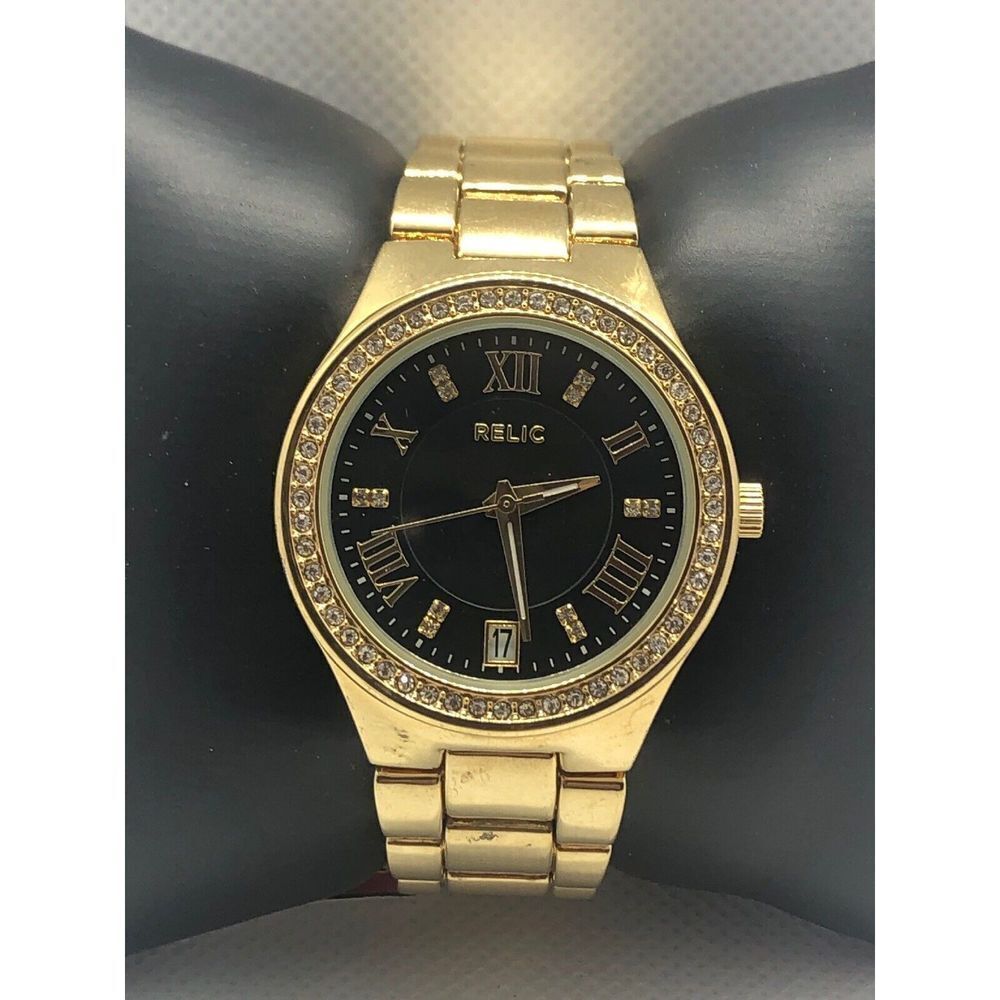 Relic ZR12166 Women's Alloy Analog Black Dial Quartz Genuine Wrist Watch LJ38